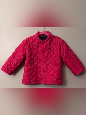 Ralph Lauren Toddler Puffer Down Jacket Girls Hooded Coat Pink 4/5